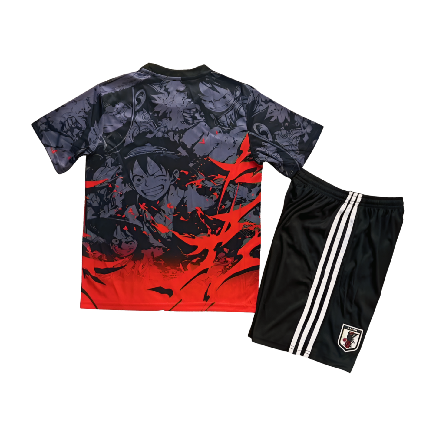 Japan X One Piece Monkey D. Luffy Special Edition Kids Soccer Jersey 2025-2026 - Black