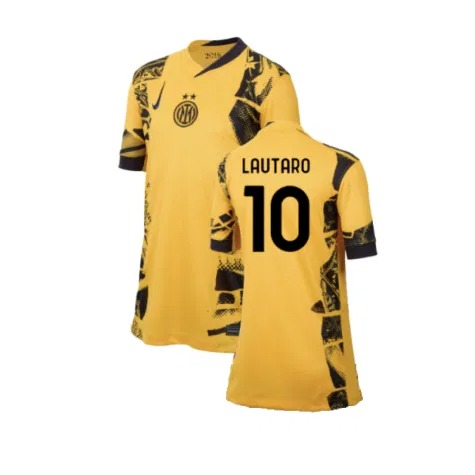 Inter Milan Lautaro Martinez 10 Third Kids Soccer Jersey 2024/25