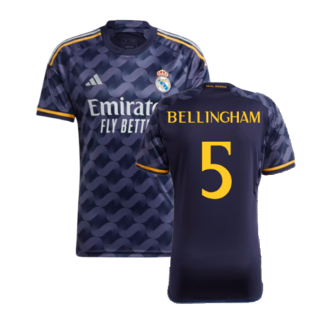 Real Madrid Jude Bellingham 5 Away Soccer Jersey 2023/24