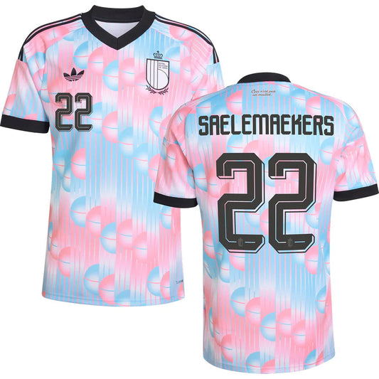 Belgium Alexis Saelemaekers 22 Away Soccer Jersey World Cup 2026