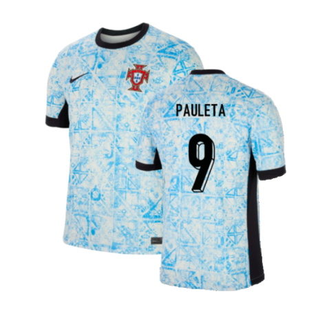 Portugal Pauleta 9 Away Soccer Jersey Euro 2024
