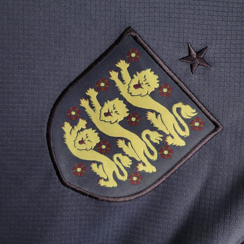 England Long Sleeve Away Soccer Jersey UEFA Euro 2024
