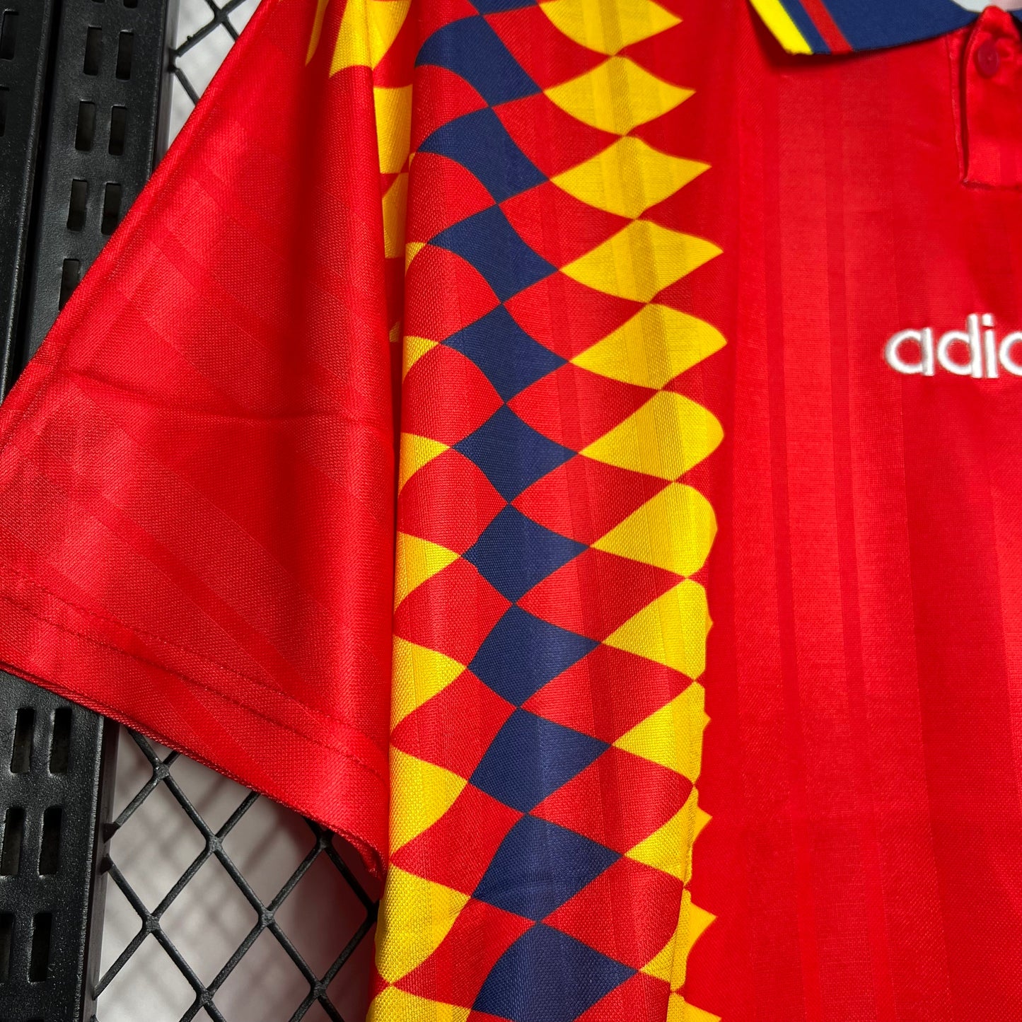 Spain Retro Home Soccer Jersey World Cup 1994