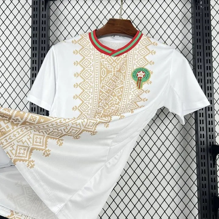 Morocco Nordin Amrabat 4 Away Soccer Jersey World Cup 2026