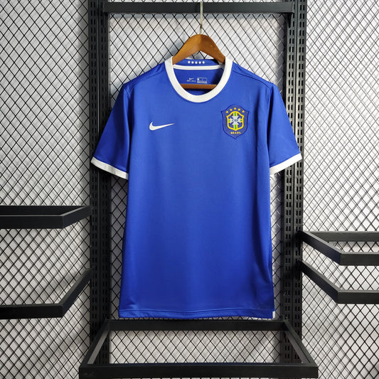 Brazil Retro Away Soccer Jersey World Cup 2006
