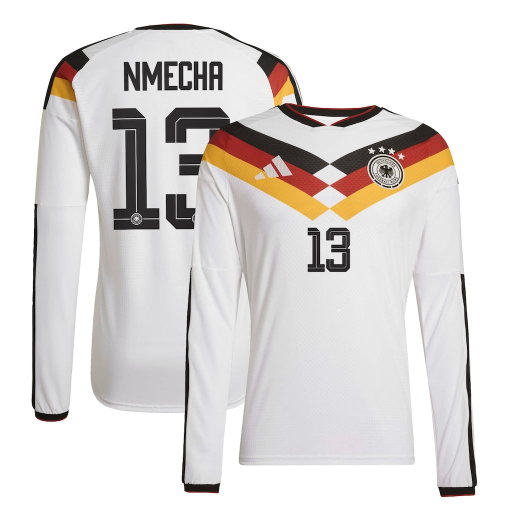 Germany Felix Nmecha 13 Long Sleeve Home Soccer Jersey World Cup 2026