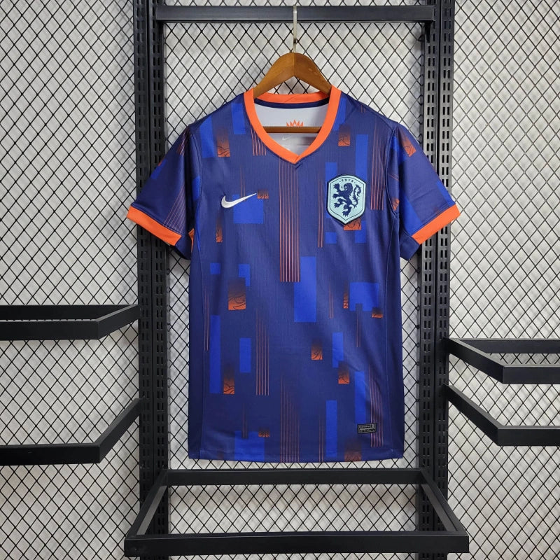 Netherlands Jeremie Frimpong 21 Away Soccer Jersey Euro 2024
