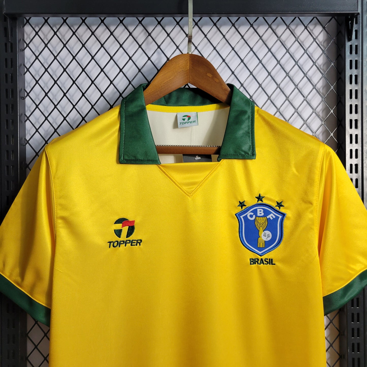 Brazil Retro Home Soccer Jersey 1988-1990