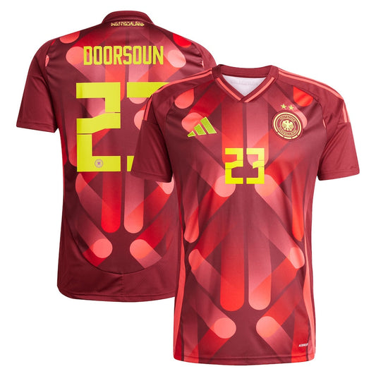 Germany Sara Doorsoun 23 Away Soccer Jersey UEFA Euro 2025