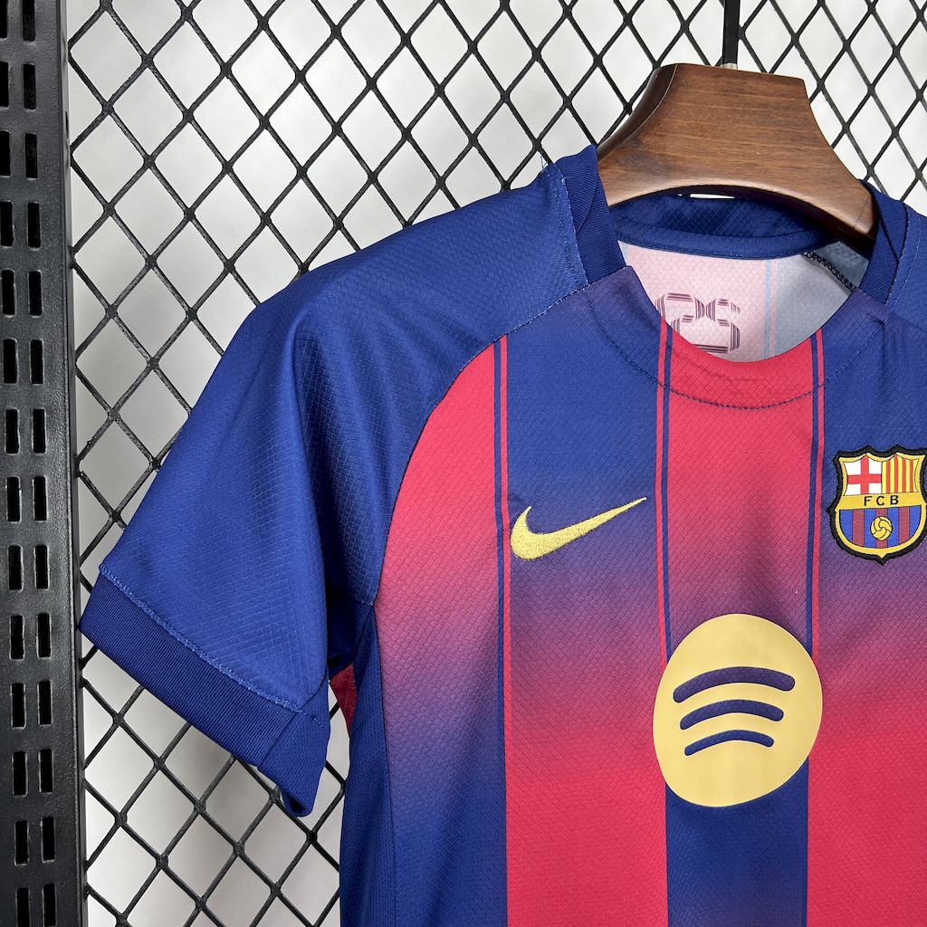 FC Barcelona Raphinha 11 Kids Home Soccer Jersey 2025-2026