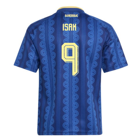 Sweden Alexander Isak 9 Away Soccer Jersey World Cup 2026