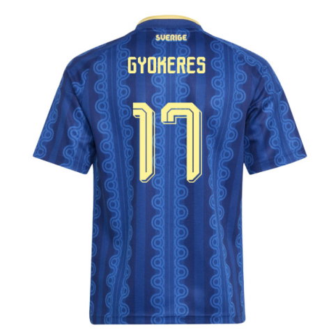 Sweden Viktor Gyokeres 17 Away Soccer Jersey World Cup 2026