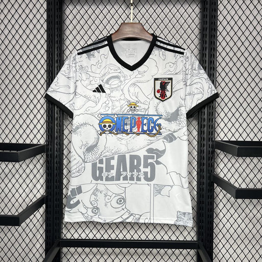 Japan X One Piece Special Edition Soccer Jersey 2024/25 - White