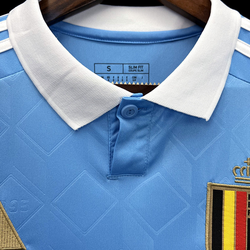 Belgium Johan Bakayoko 19 Away Soccer Jersey UEFA Euro 2024