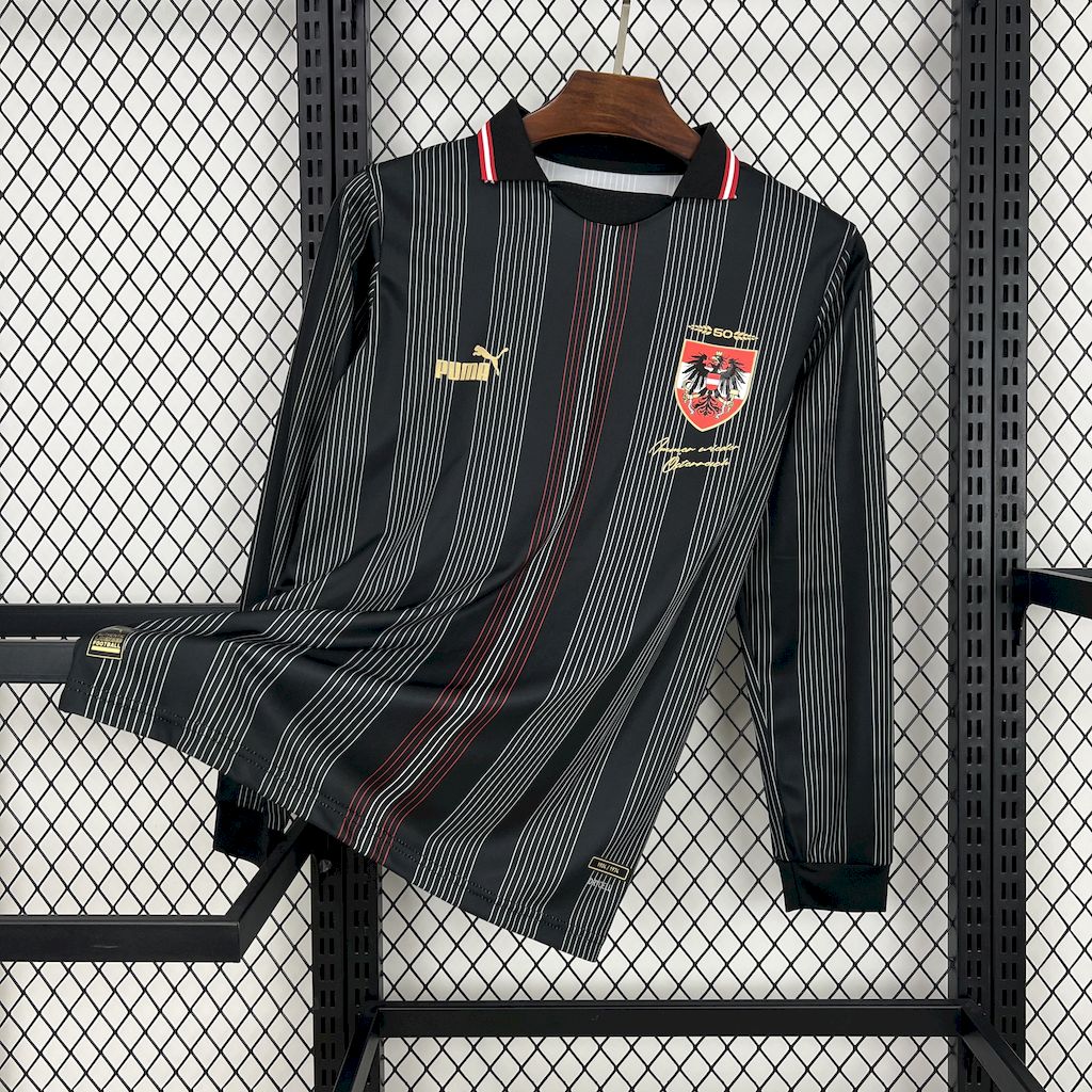 Austria 50th Anniversary Long Sleeves Retro Special Edition Soccer Jersey 2024/25
