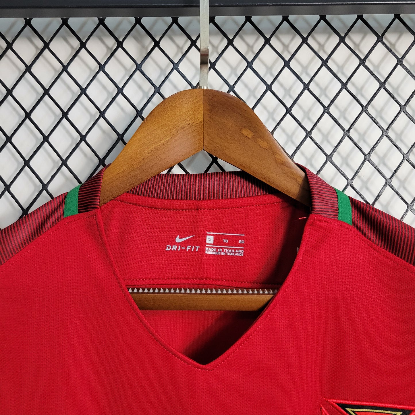 Portugal Retro Home Soccer Jersey UEFA Euro 2016