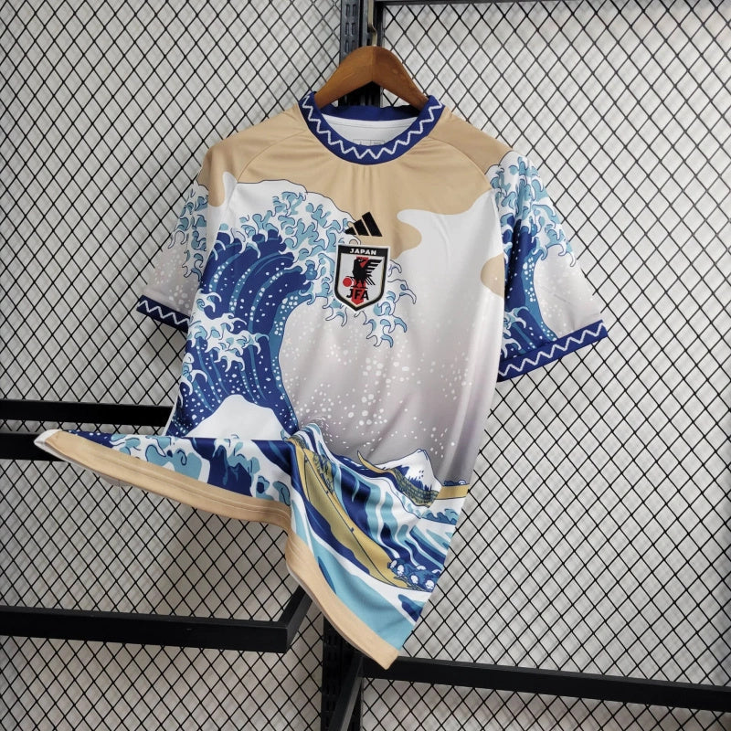 Japan Kanagawa Oki Naniwa Limited Edition Soccer Jersey 2023/24 - Blue