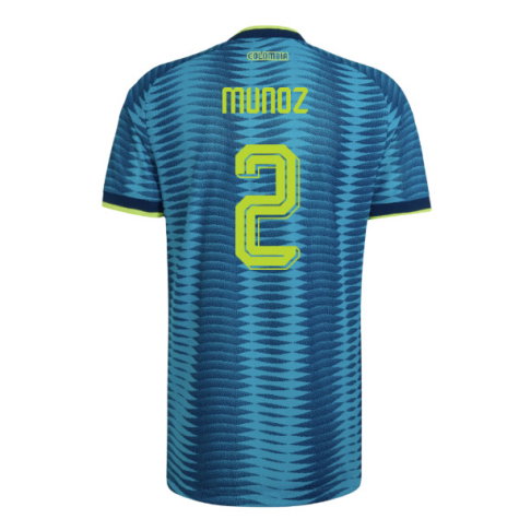 Colombia Daniel Muñoz 2 Away Soccer Jersey World Cup 2026