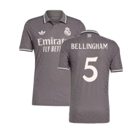 Real Madrid Jude Bellingham 5 Third Soccer Jersey 2024/25