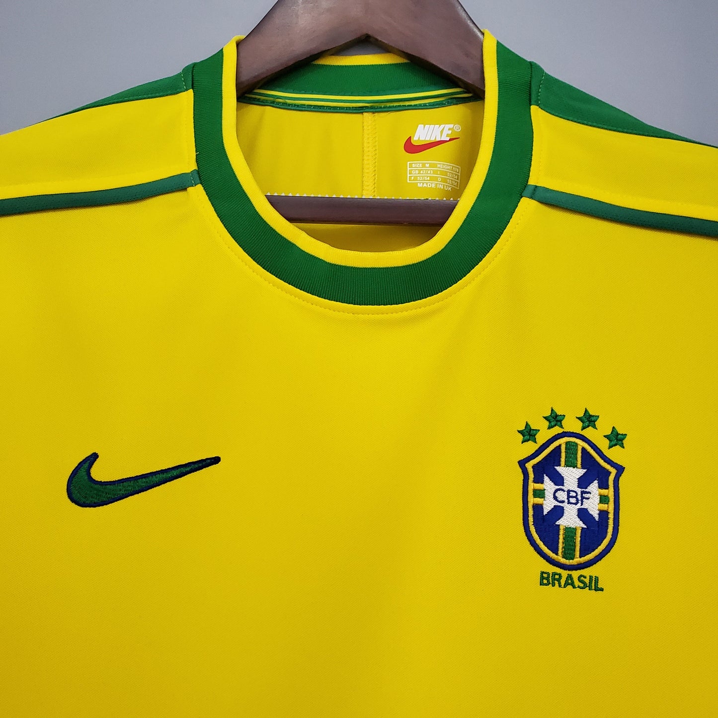 Brazil Rivaldo 10 Home Retro Soccer Jersey World Cup 1998