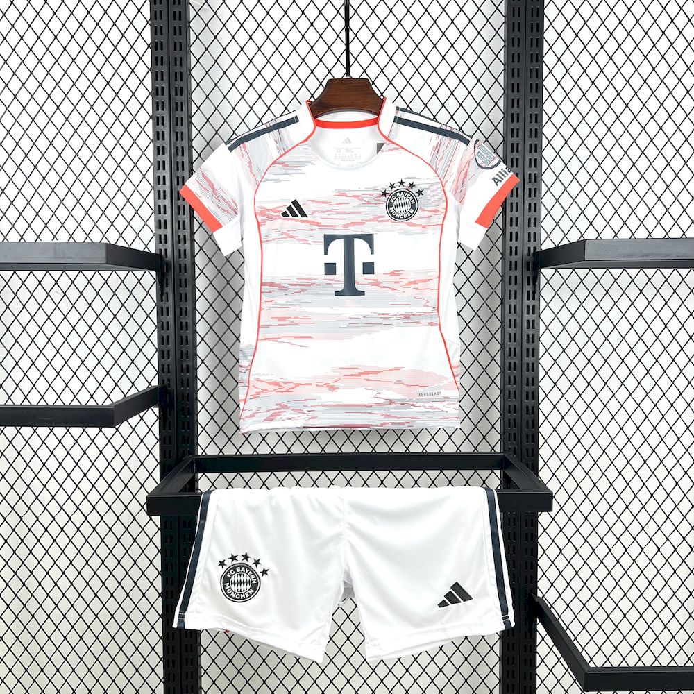 Bayern Munich Michael Olise 17 Kids Away Soccer Jersey 2025-2026
