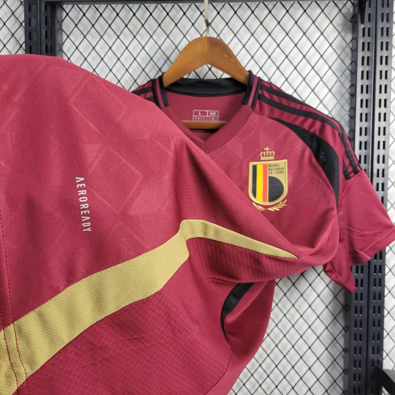 Belgium Charles De Ketelaere 22 Home Soccer Jersey UEFA Euro 2024