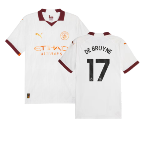 Man City Kevin De Bruyne 17 Away Soccer Jersey 2023/24