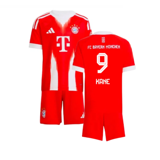 Bayern Munich Harry Kane 9 Kids Home Soccer Jersey 2025-2026
