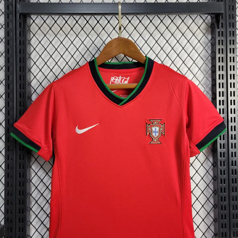 Women's Portugal Ruben Dias 4 Home Soccer Jersey Euro 2024