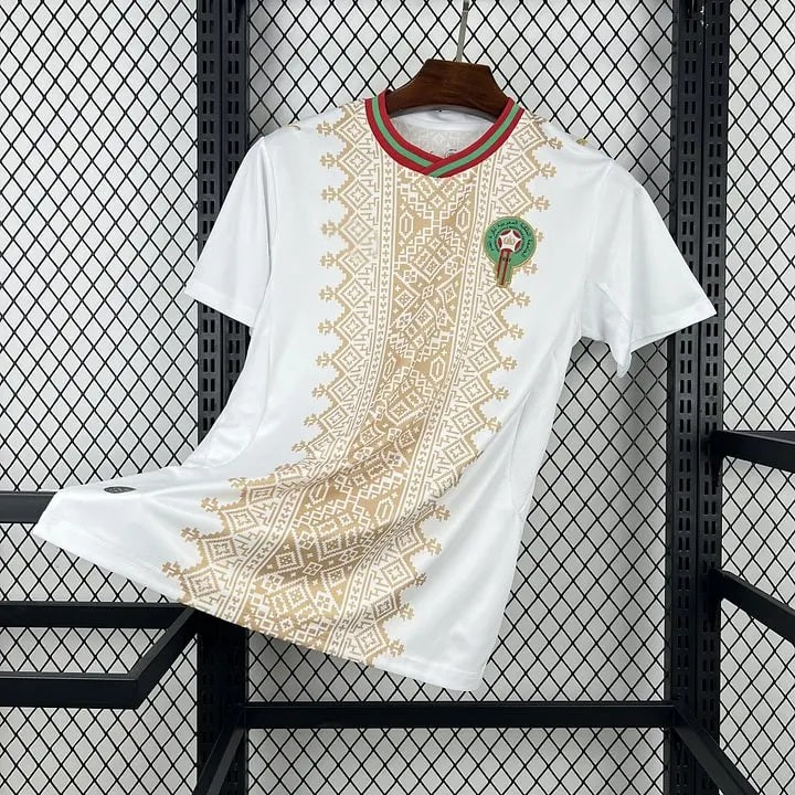 Morocco Nayef Aguerd 5 Away Soccer Jersey World Cup 2026