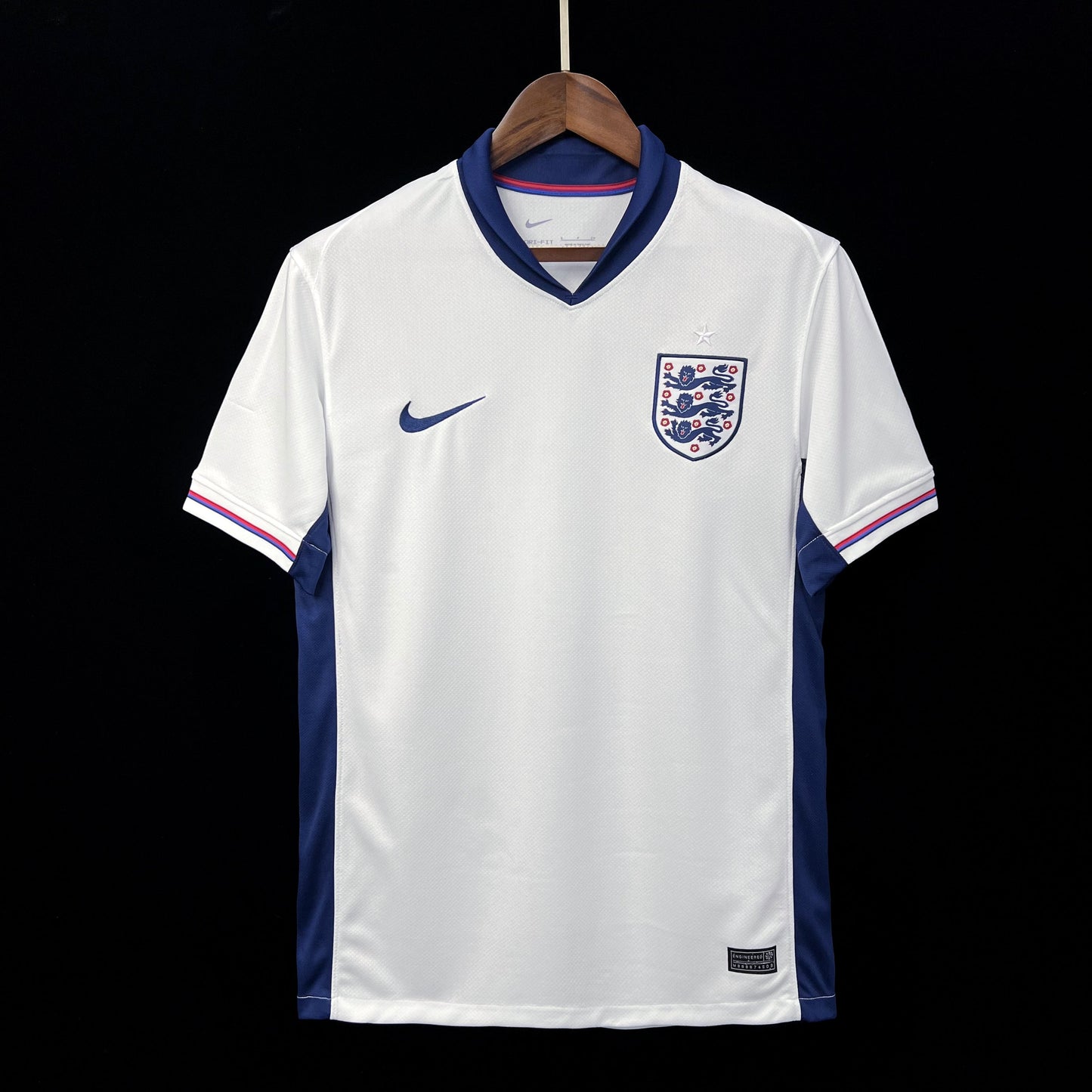 England Alan Shearer 9 Home Soccer Jersey Euro 2024