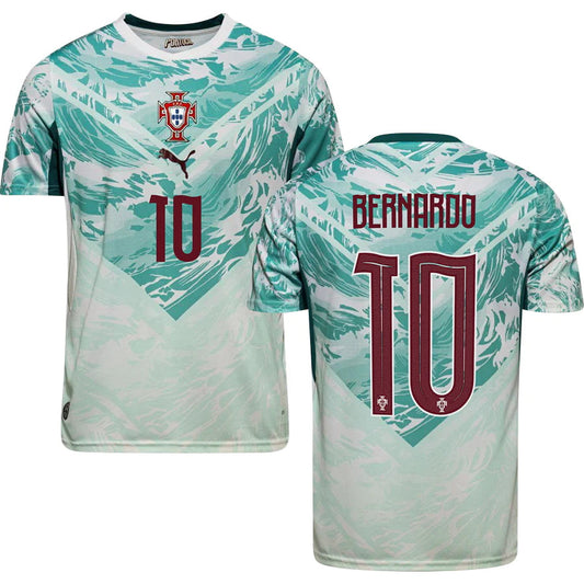 Portugal Bernardo Silva 10 Away Soccer Jersey World Cup 2026