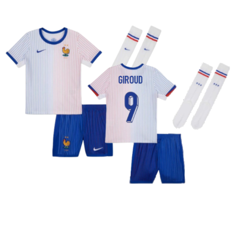France Olivier Giroud 9 Kids Away Soccer Jersey Euro 2024