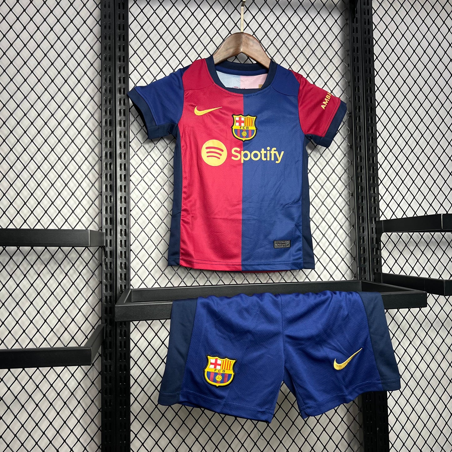FC Barcelona Raphinha 11 Home Soccer Jersey Kids Kit 2024-2025