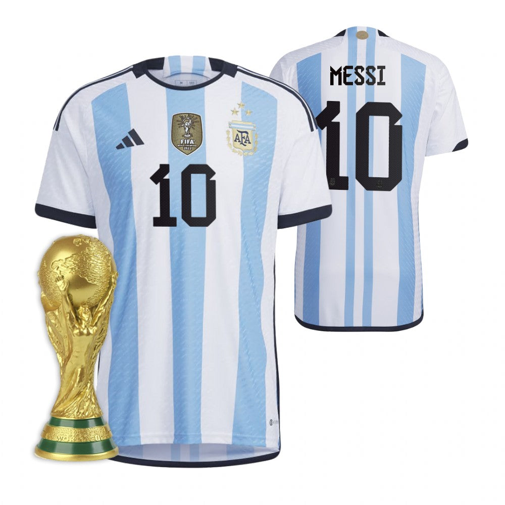 Argentina Lionel Messi 10 Home Soccer Jersey World Cup 2022