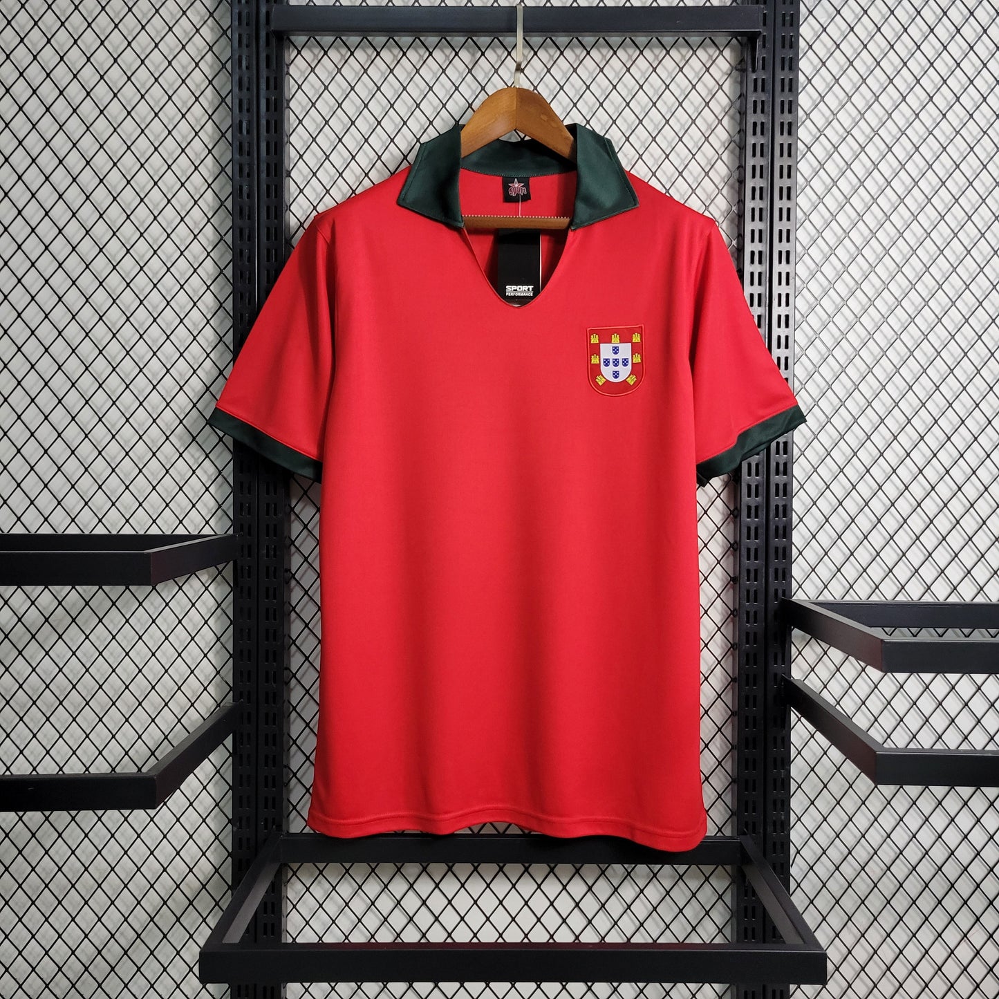 Portugal Retro Home Soccer Jersey UEFA Euro 1972
