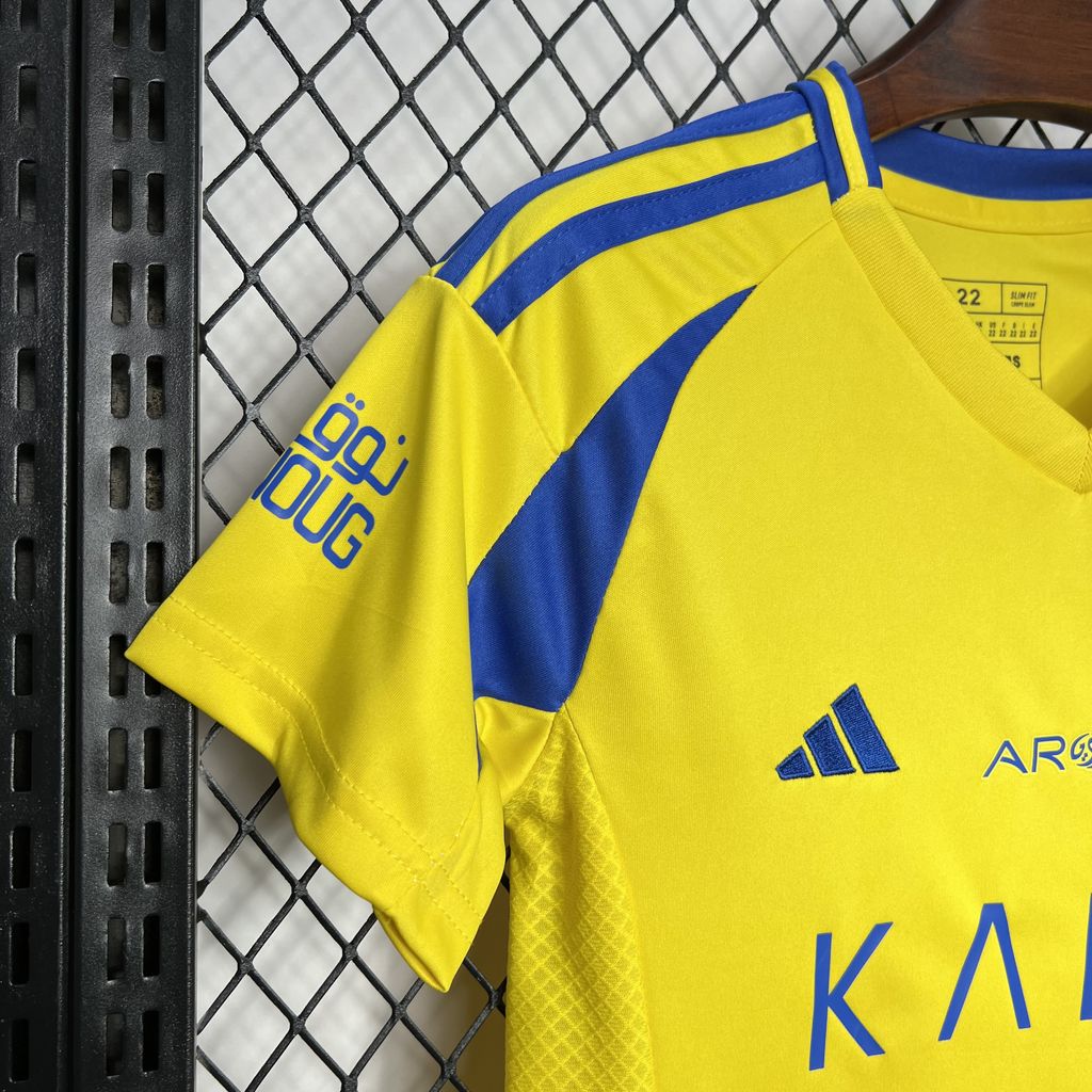 Al Nassr FC Cristiano Ronaldo 7 Kids Home Soccer Jersey 2024/25