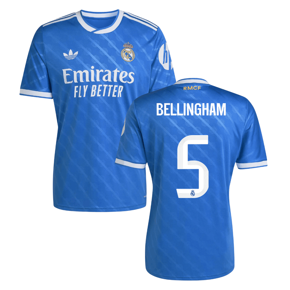 Real Madrid Jude Bellingham 5 Third Soccer Jersey 2025-2026