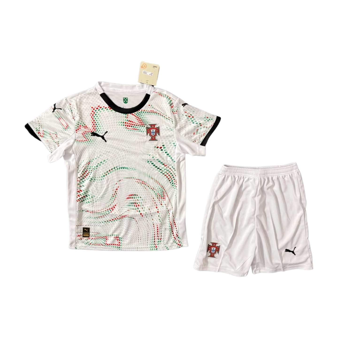 Portugal Vitinha 23 Away Soccer Jersey Kids Kit 2025-2026