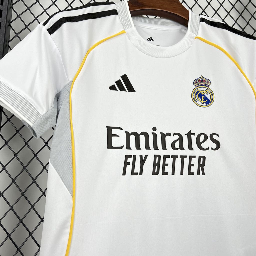 Real Madrid Jude Bellingham 5 Kids Home Soccer Jersey 2025-2026