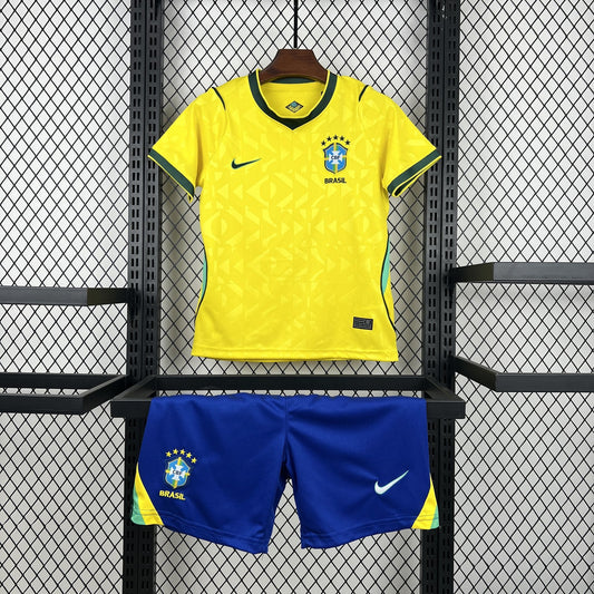Brazil Kids Home Soccer Jersey World Cup 2026