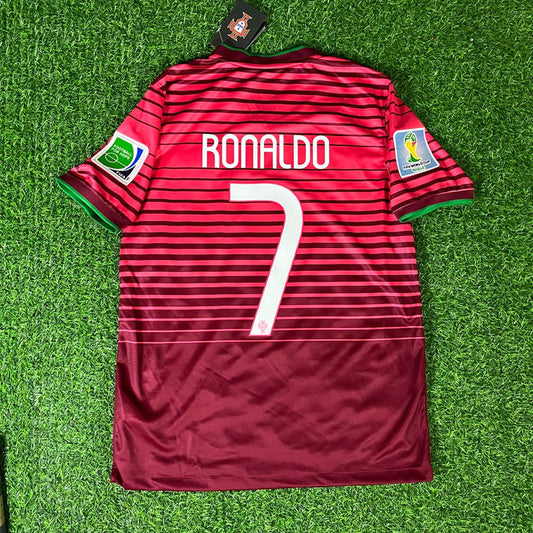 Portugal Cristiano Ronaldo 7 Retro Home Soccer Jersey World Cup 2018