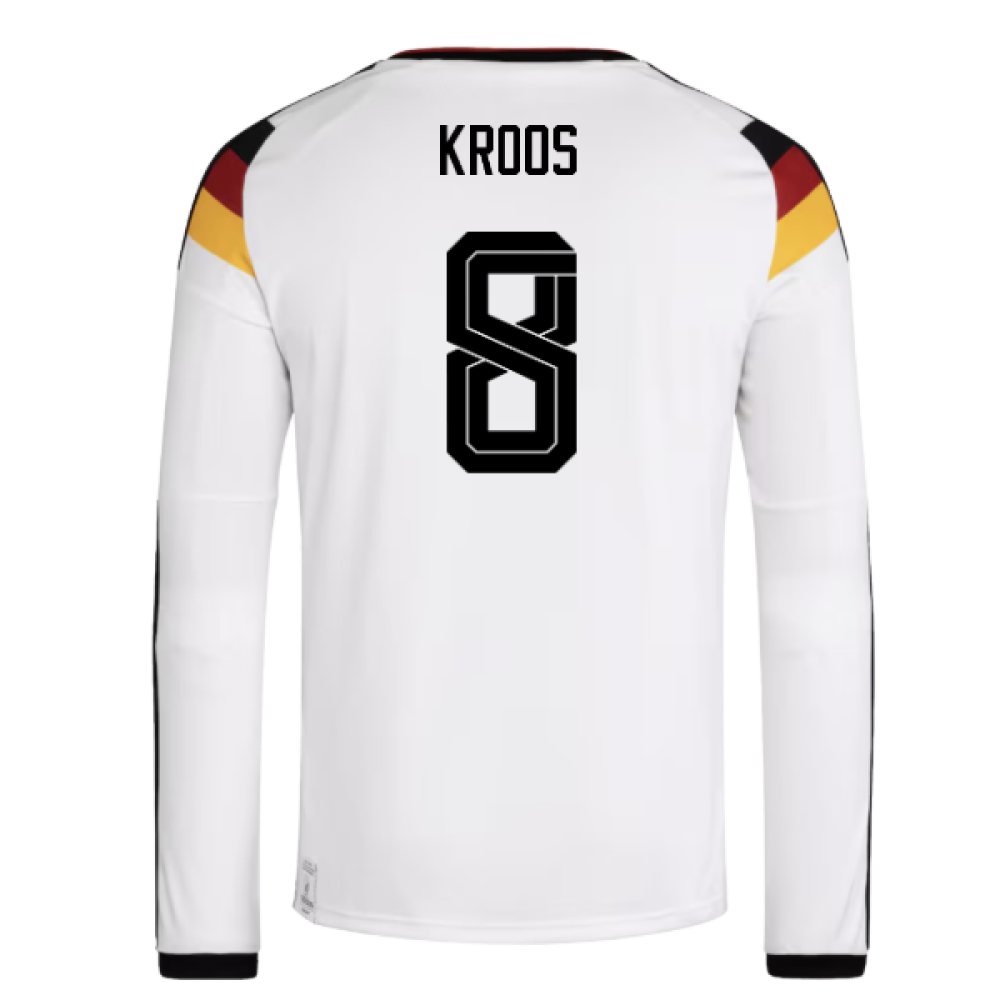Germany Toni Kroos 8 Long Sleeve Home Soccer Jersey World Cup 2026