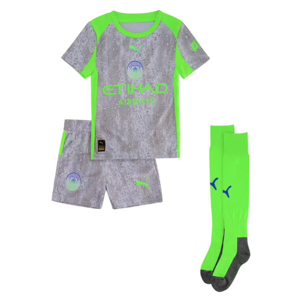 Manchester City Kevin De Bruyne 17 Kids Third Soccer Jersey 2025-2026