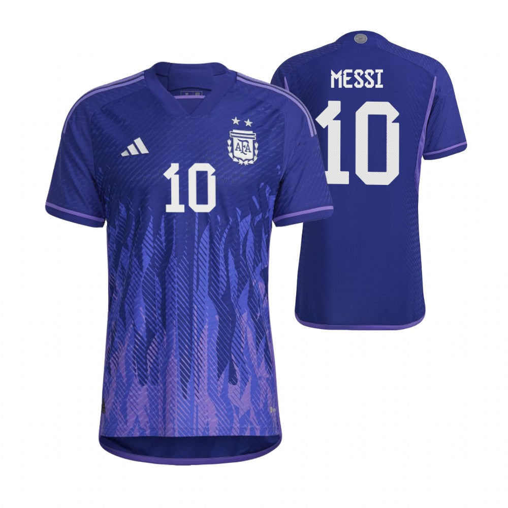 Argentina Lionel Messi 10 Away Soccer Jersey World Cup 2022