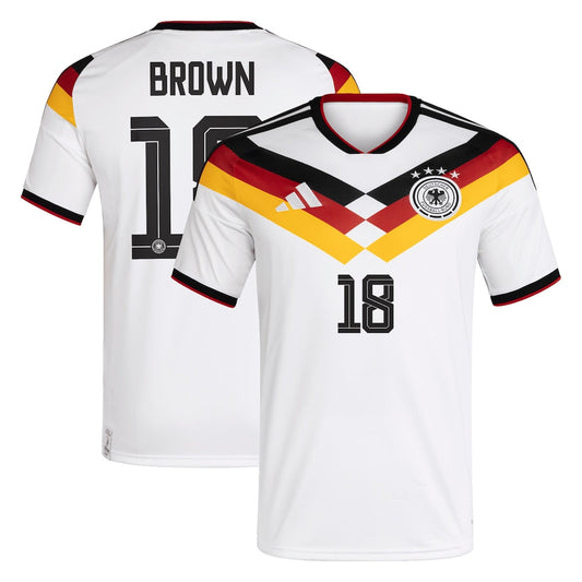 Germany Nathaniel Brown 18 Home Soccer Jersey World Cup 2026