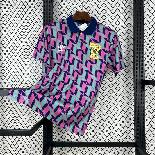 Scotland Retro Away Soccer Jersey 1988-1989