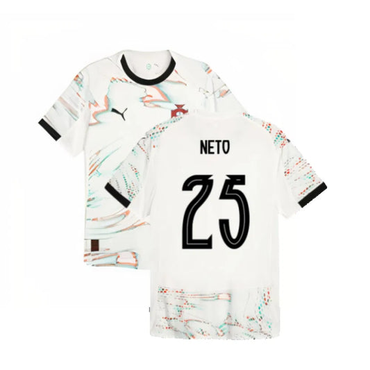 Portugal Pedro Neto 25 Away Soccer Jersey 2025/26