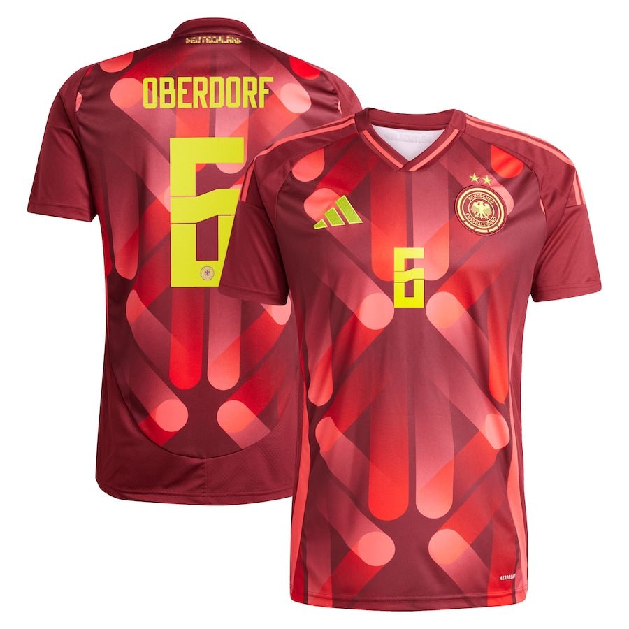 Germany Lena Oberdorf 6 Away Soccer Jersey UEFA Euro 2025