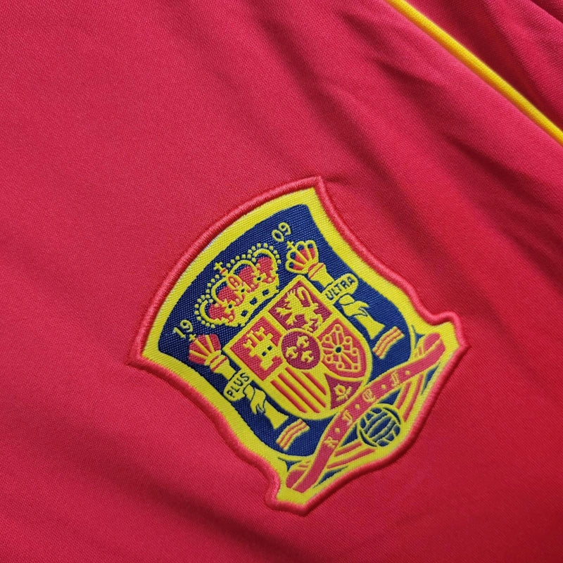 Spain David Villa 7 Retro Home Soccer Jersey World Cup 2010